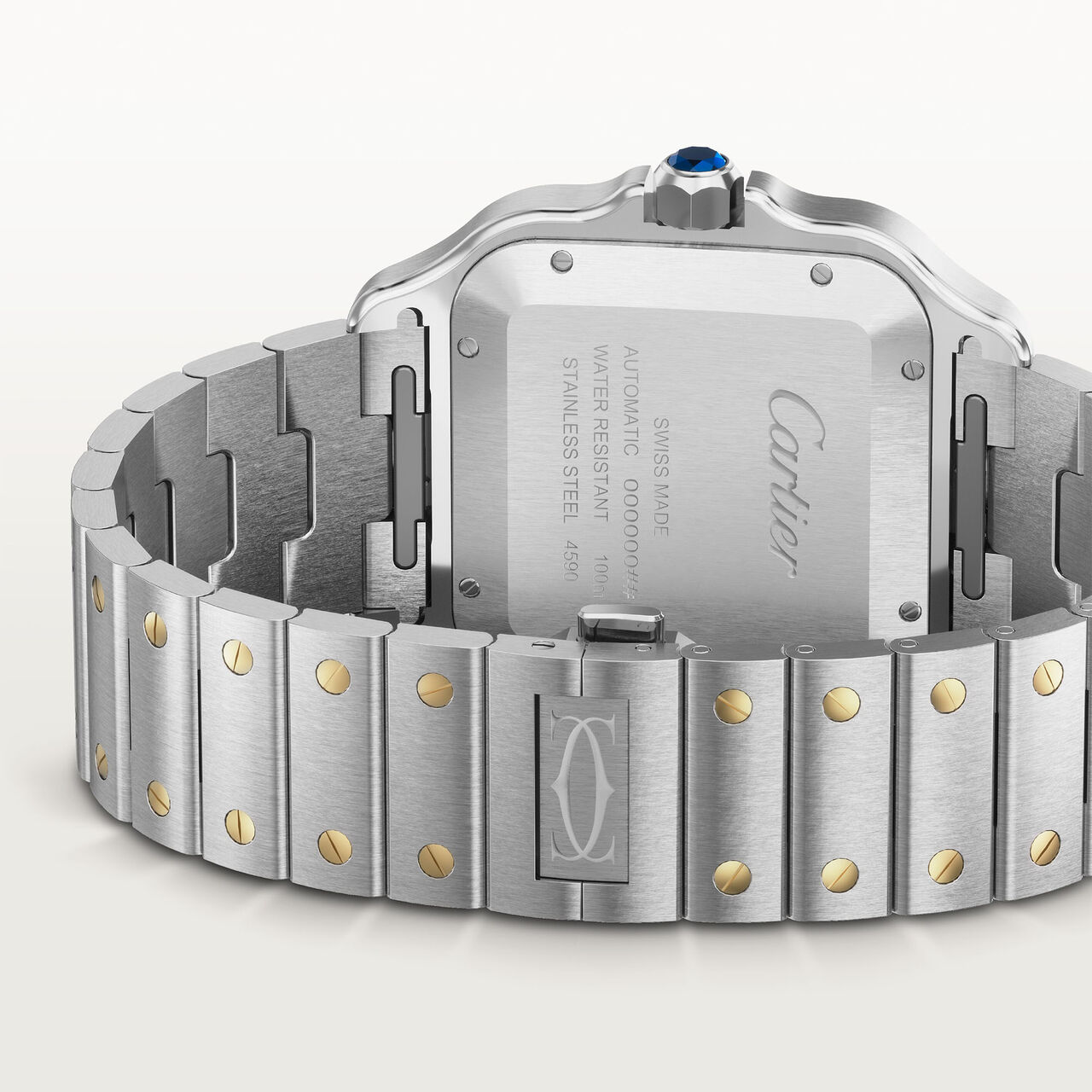 Cartier Santos de Cartier Large Automatic 40 mm Yellow Gold and Stainless Steel W2SA0030 image number 4